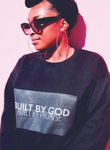 Built By God, Built By Promise Crewneck(Black&White)