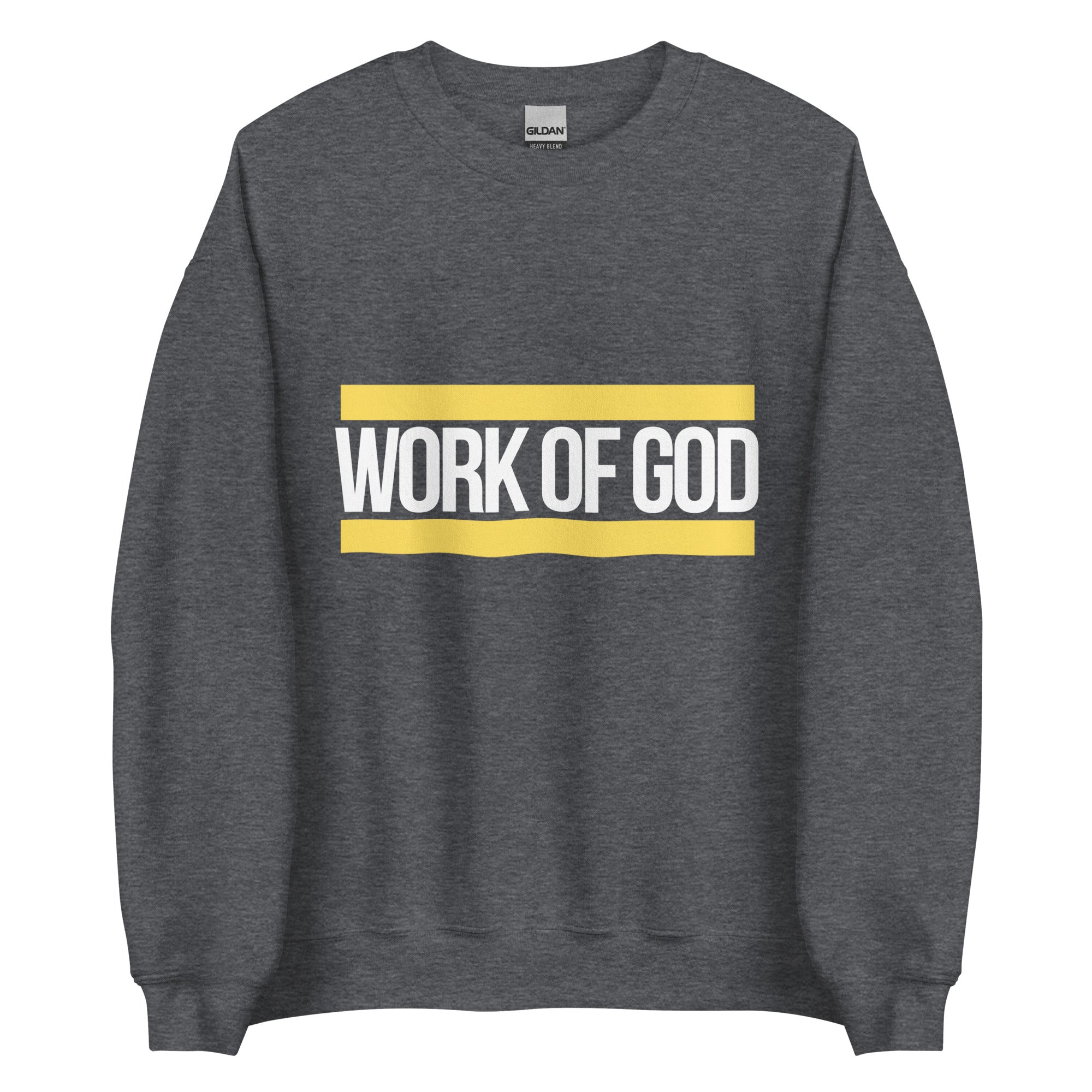 Christ is King (Crewneck)-Yellow & White