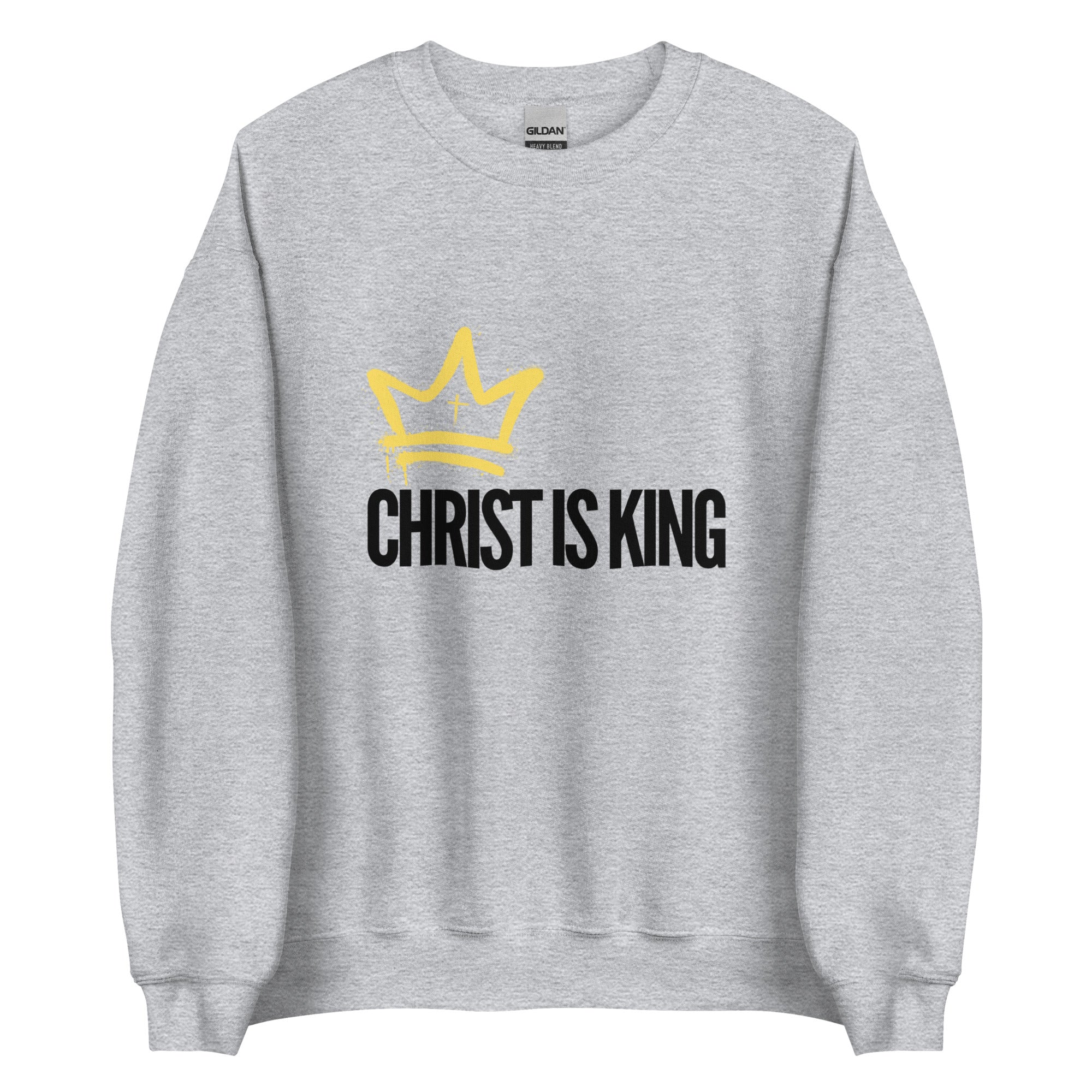 Christ is King(Crewneck)-Black & Yellow