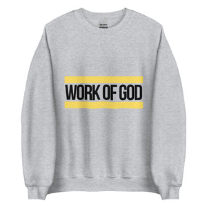 Work of God(Crewneck)-Black & Yellow