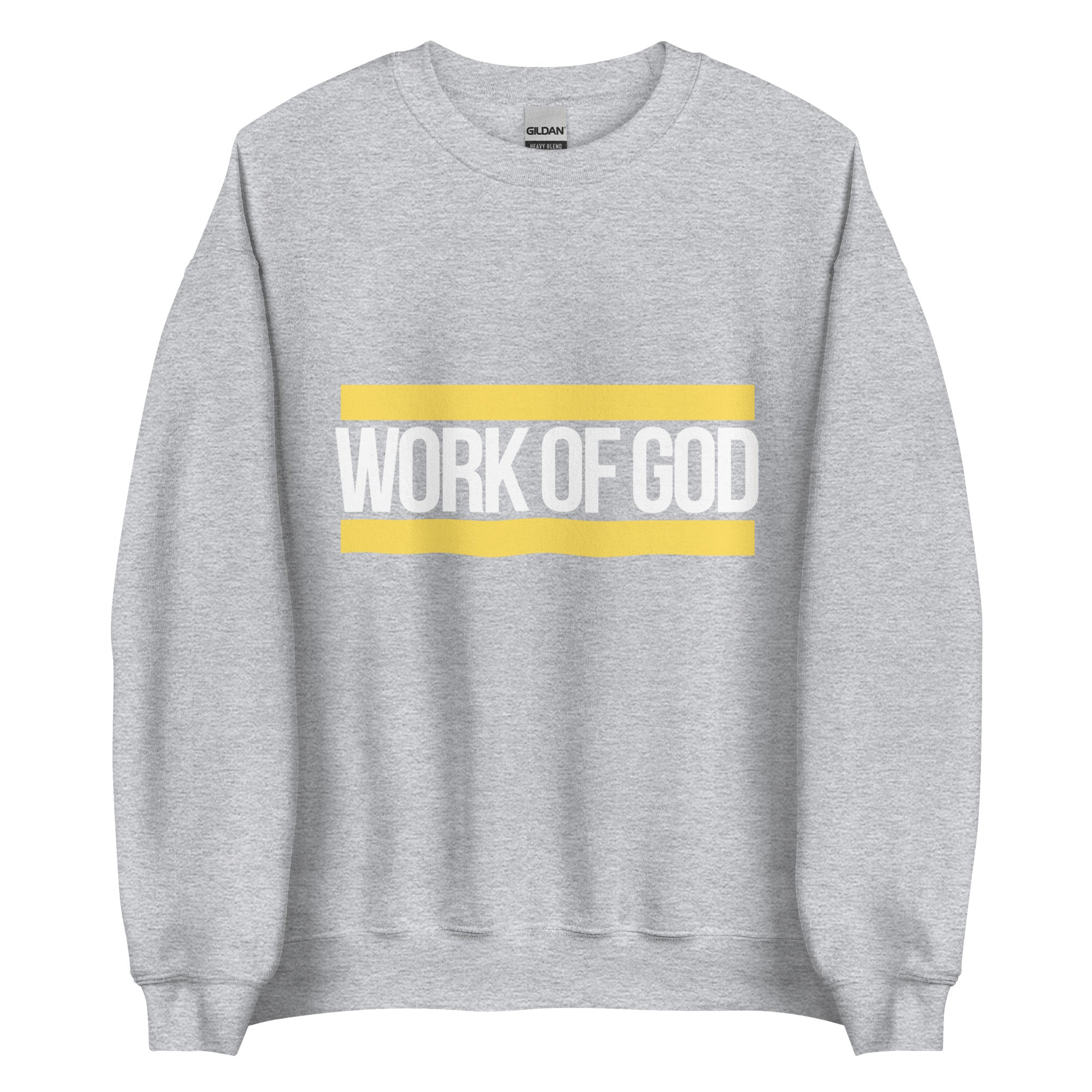 Christ is King (Crewneck)-Yellow & White