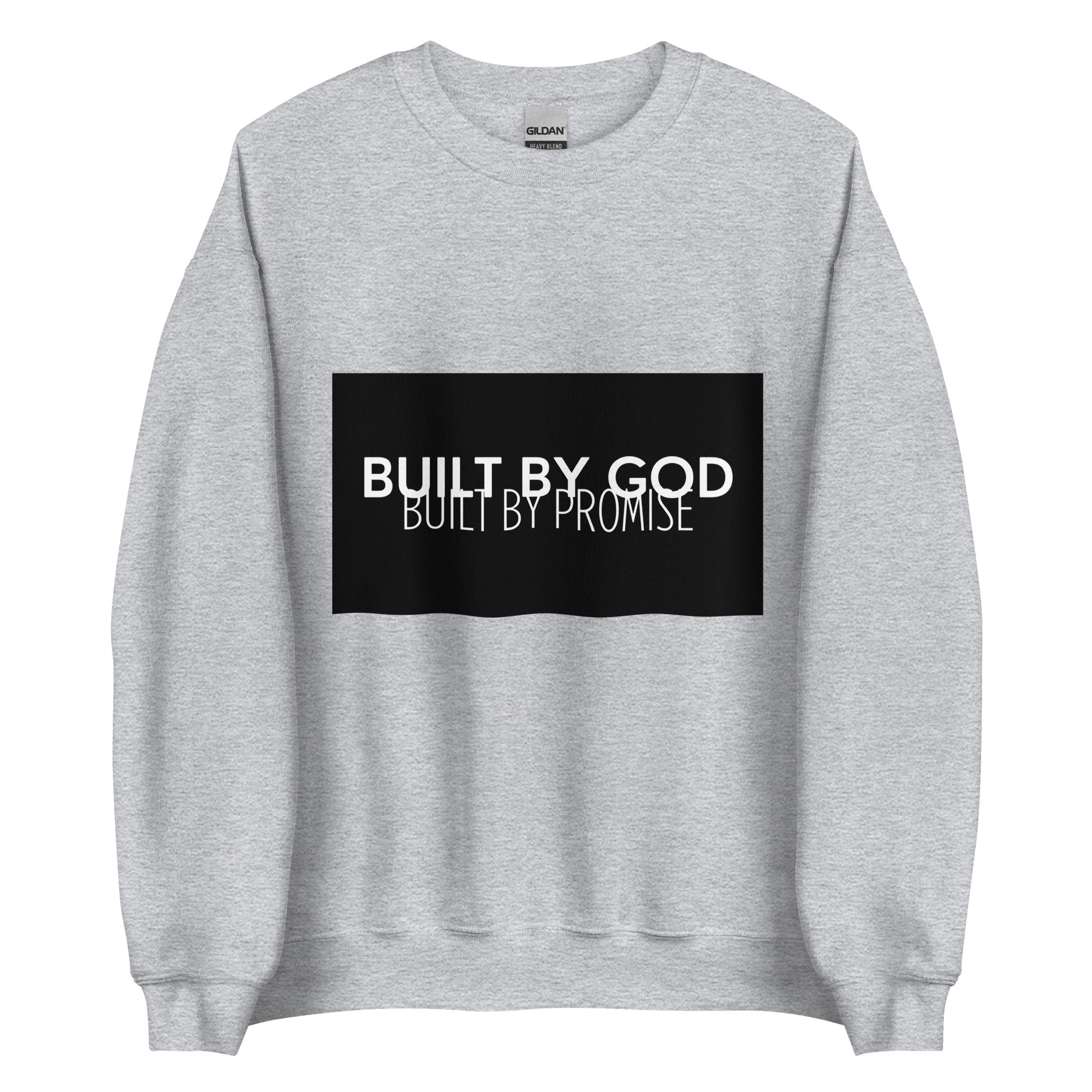 Built By God, Built By Promise Crewneck(Black&White)