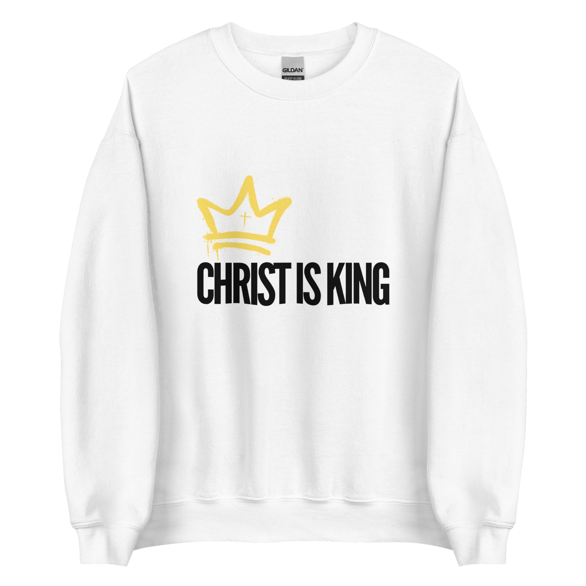 Christ is King(Crewneck)-Black & Yellow