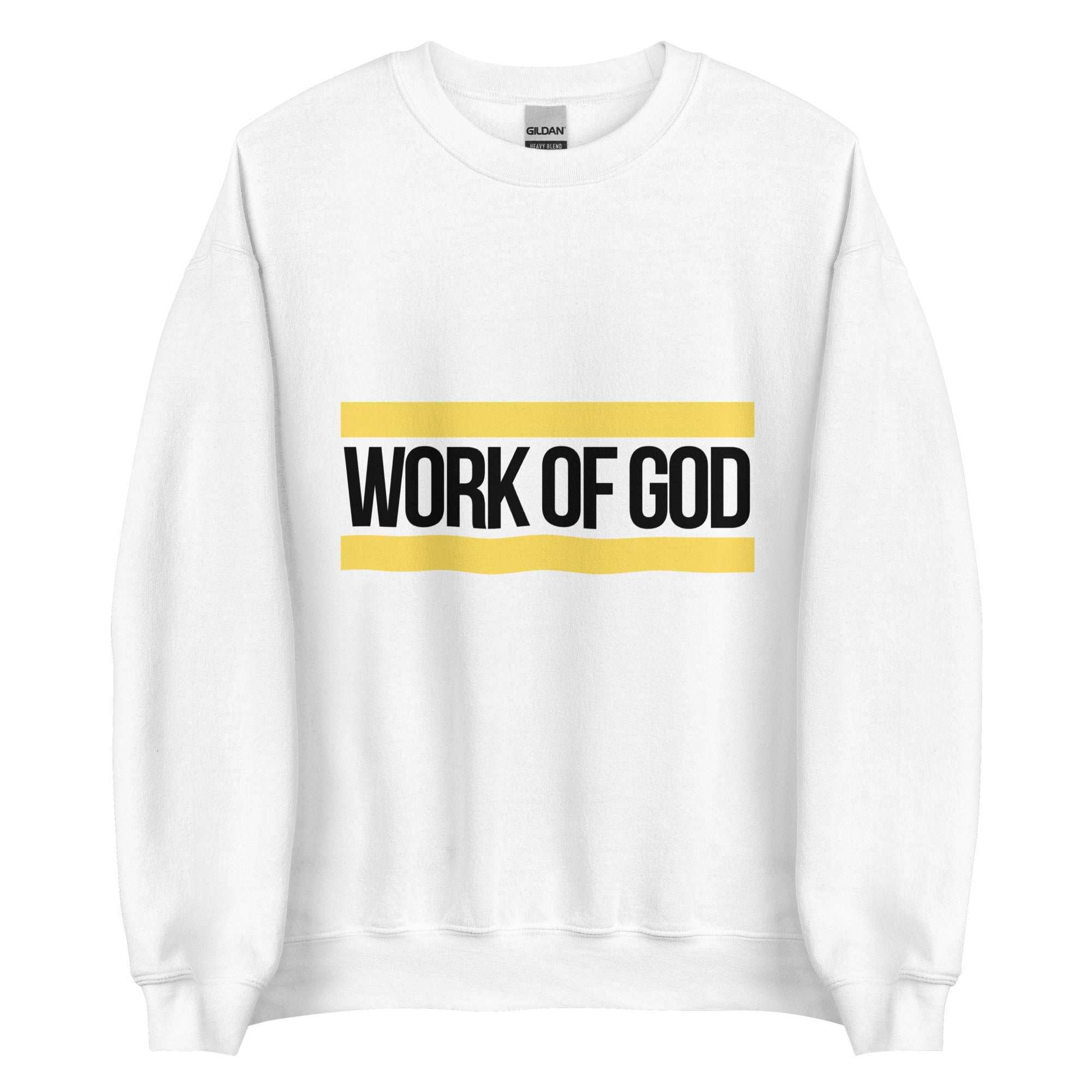 Work of God(Crewneck)-Black & Yellow