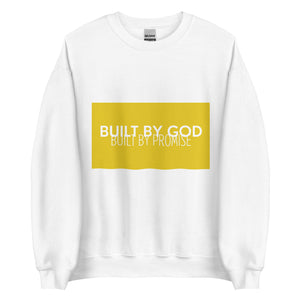 Built By God, Built By Promise Crewneck(Yellow&White)